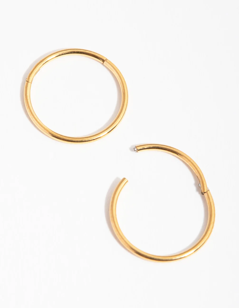 24 Carat Gold Plated Surgical Steel Fine 10mm Sleeper Earrings