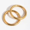 24 Carat Gold Plated Surgical Steel Fine 8mm Sleeper Earrings