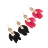 156-antique-gold-black-pink-boho-feather-drop-earrings-pack-2.webp Antique Gold Black & Pink Boho Feather Drop Earrings Pack
