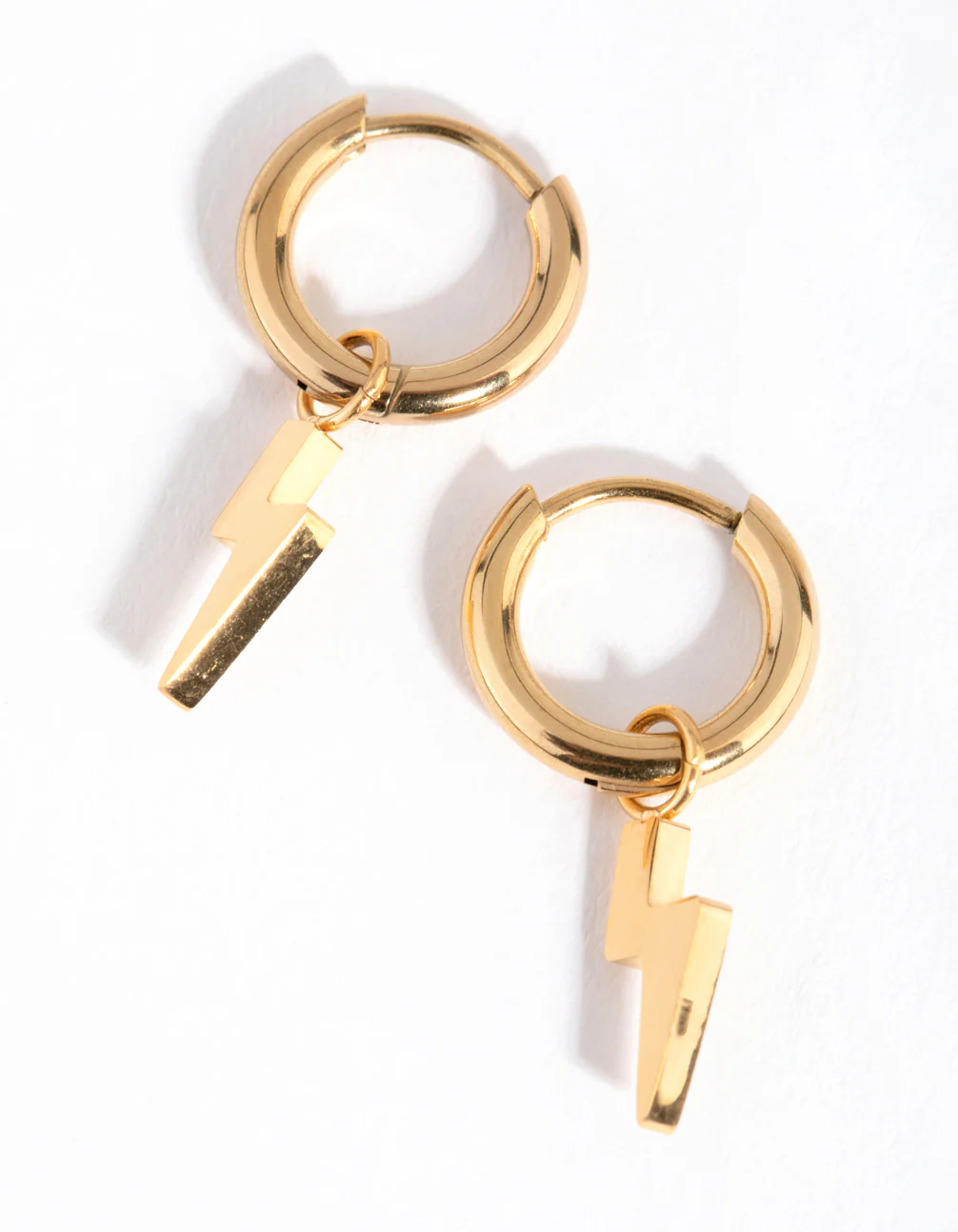 1563-24-carat-gold-plated-titanium-lightning-huggie-earrings-1.webp 24 Carat Gold Plated Titanium Lightning Huggie Earrings