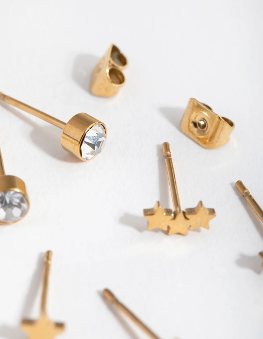 1565-24-carat-gold-plated-titanium-star-pack-stud-earrings-3.webp 24 Carat Gold Plated Titanium Star Pack Stud Earrings