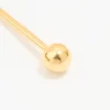 24KT Gold Plated Surgical Stainless Steel 3MM Ball Piercing Stud