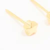 24KT Gold Plated Surgical Stainless Steel 4MM Star Piercing Stud