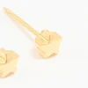 24KT Gold Plated Surgical Stainless Steel 4MM Star Piercing Stud