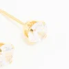 24KT Gold Plated Surgical Stainless Steel 5MM Cubic Zirconia Piercing Stud