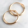 9ct Gold 11mm Fine Hoop Earrings