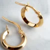 1607-9ct-gold-13mm-round-creole-hoop-earrings-3.webp 9ct Gold 13mm Round Creole Hoop Earrings