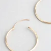 9ct Gold 25mm Fine Hoop Earrings