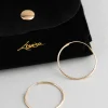 9ct Gold 25mm Fine Hoop Earrings