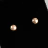 9ct Gold 4mm Polished Ball Stud Earrings