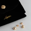 9ct Gold 6mm Polished Ball Stud Earrings