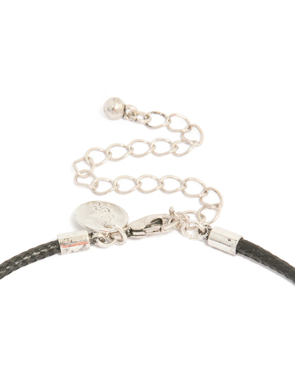 162-antique-silver-swirl-shell-pendant-cord-necklace-5.webp Antique Silver Swirl Shell Pendant Cord Necklace