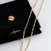9ct Gold Figaro Chain Necklace