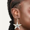 163-antique-silver-swirl-starfish-hook-earrings-1.webp Antique Silver Swirl Starfish Hook Earrings