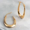 1633-9ct-gold-polished-oval-creole-hoop-earrings-2.webp 9ct Gold Polished Oval Creole Hoop Earrings