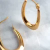 1633-9ct-gold-polished-oval-creole-hoop-earrings-3.webp 9ct Gold Polished Oval Creole Hoop Earrings