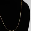 9ct Gold Twist Curb Chain Necklace