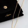 9ct Gold Twist Curb Chain Necklace