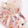 Acetate Pink Marble Wide Clip