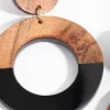 Acrylic & Wood Drop Earrings