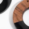Acrylic & Wood Drop Earrings