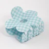Acrylic Blue Cut Out Flower Claw Clip