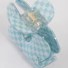 Acrylic Blue Cut Out Flower Claw Clip