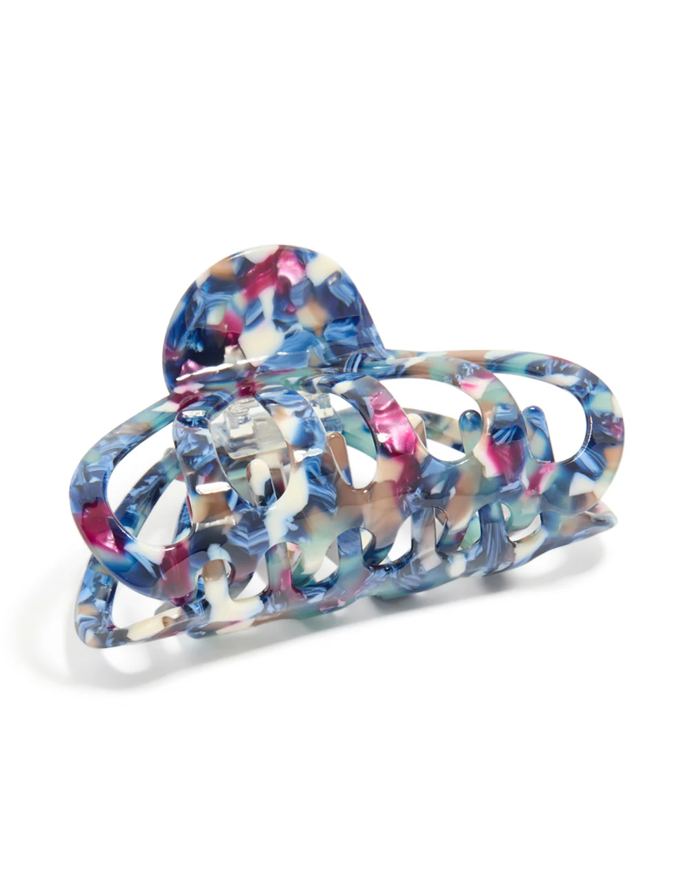 Acrylic Blue Marble Wide Claw