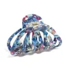 Acrylic Blue Marble Wide Claw