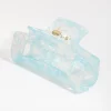 Acrylic Blue Shell Rectangle Claw Clip