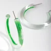 1653-acrylic-bright-green-hoop-earrings-2.webp Acrylic Bright Green Hoop Earrings