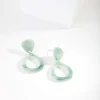 Acrylic Double Teardrop Earrings