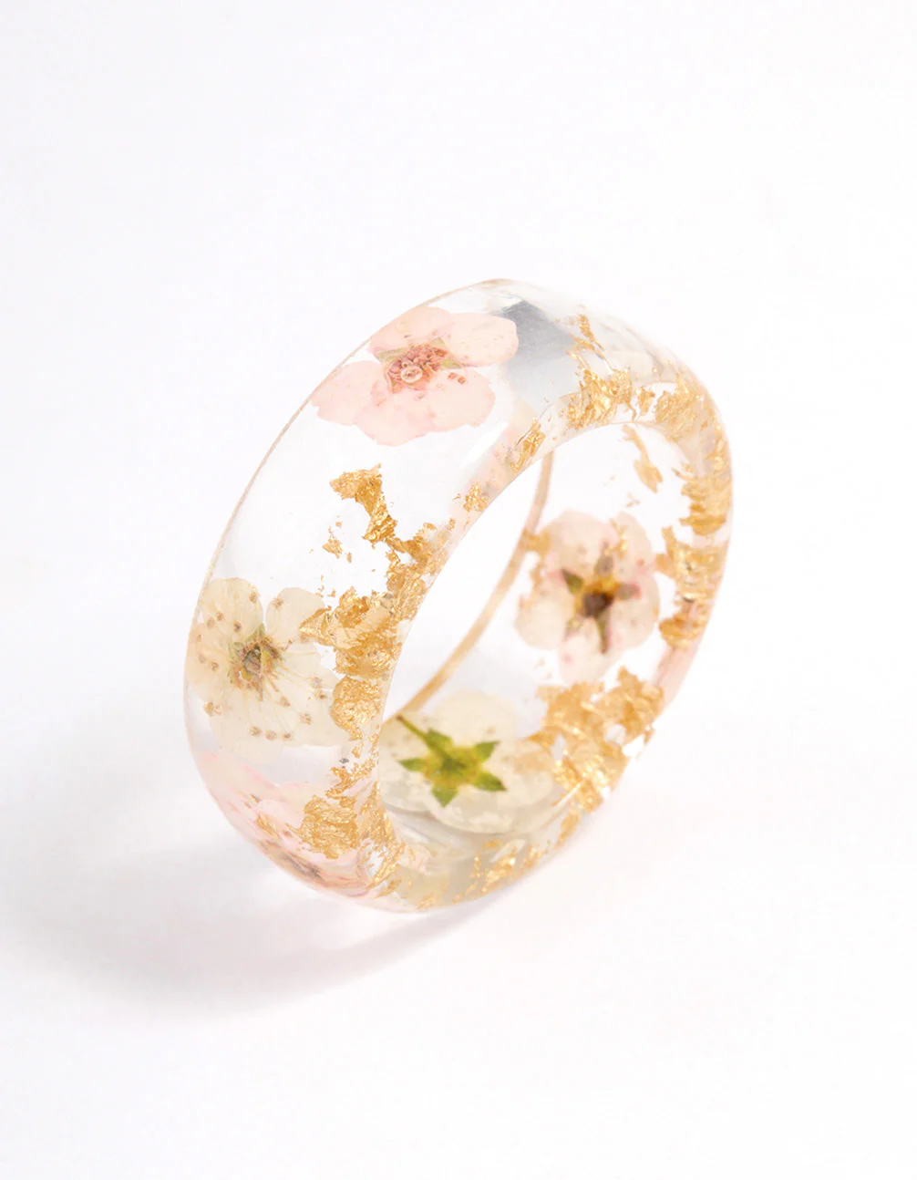 Acrylic Floating Flower Ring