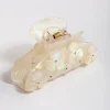 Acrylic Flower Diamante Claw Clip