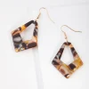 Acrylic Geometric Shape Drop Earrings