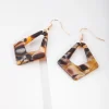 Acrylic Geometric Shape Drop Earrings