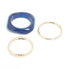 Acrylic Gold & Blue Bangle Pack