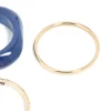Acrylic Gold & Blue Bangle Pack