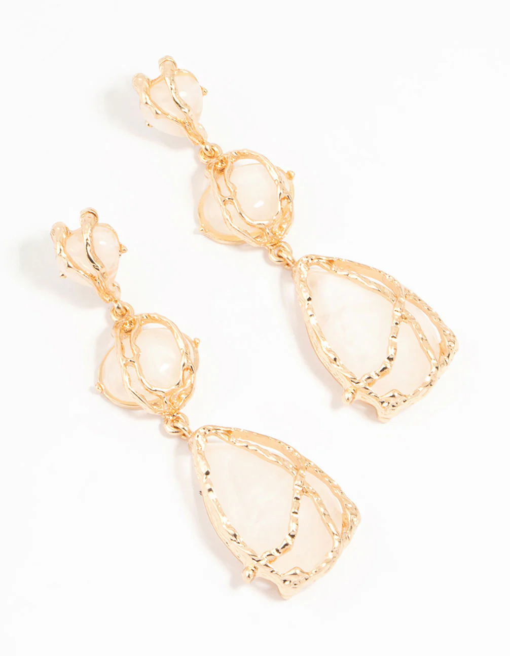 1695-acrylic-gold-wrapped-drop-earrings-1.webp Acrylic Gold Wrapped Drop Earrings