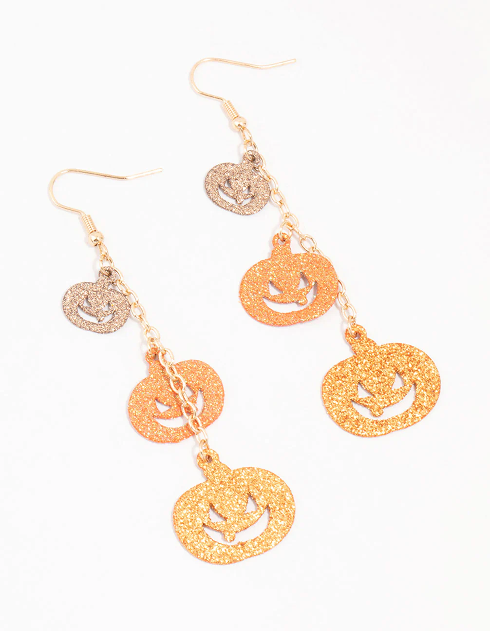 1696-acrylic-gold-black-orange-glitter-pumpkin-drop-earrings-1.webp Acrylic Gold, Black & Orange Glitter Pumpkin Drop Earrings