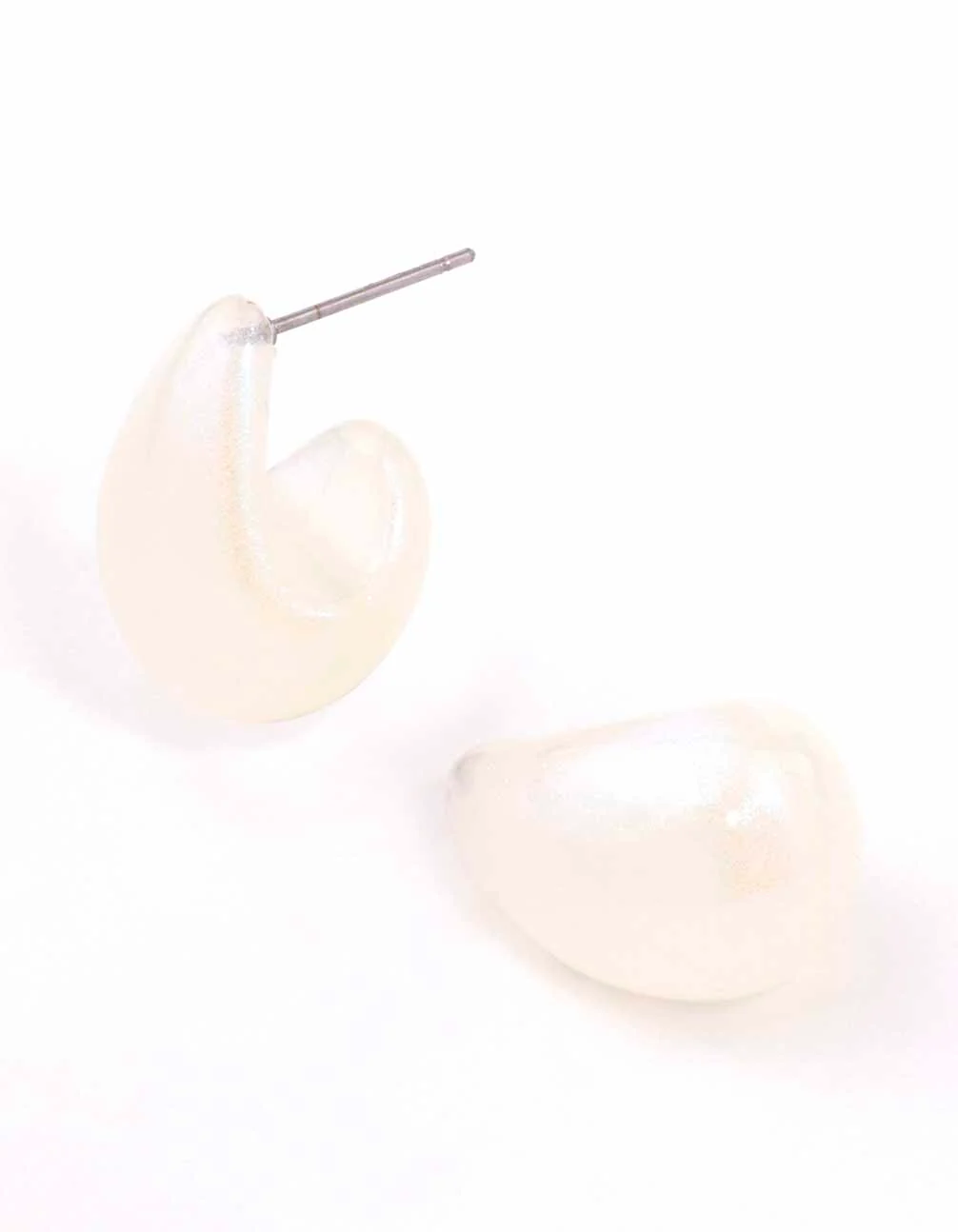 1707-acrylic-marble-droplet-huggie-earrings-1.webp Acrylic Marble Droplet Huggie Earrings