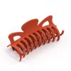 Acrylic Matte Orange Cut Out Claw Clip