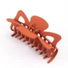 Acrylic Matte Orange Cut Out Claw Clip