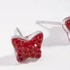 Acrylic Mini Butterfly Stud Earrings