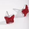 Acrylic Mini Butterfly Stud Earrings