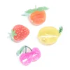 Acrylic Mini Fruit Claw Clips 4-Pack