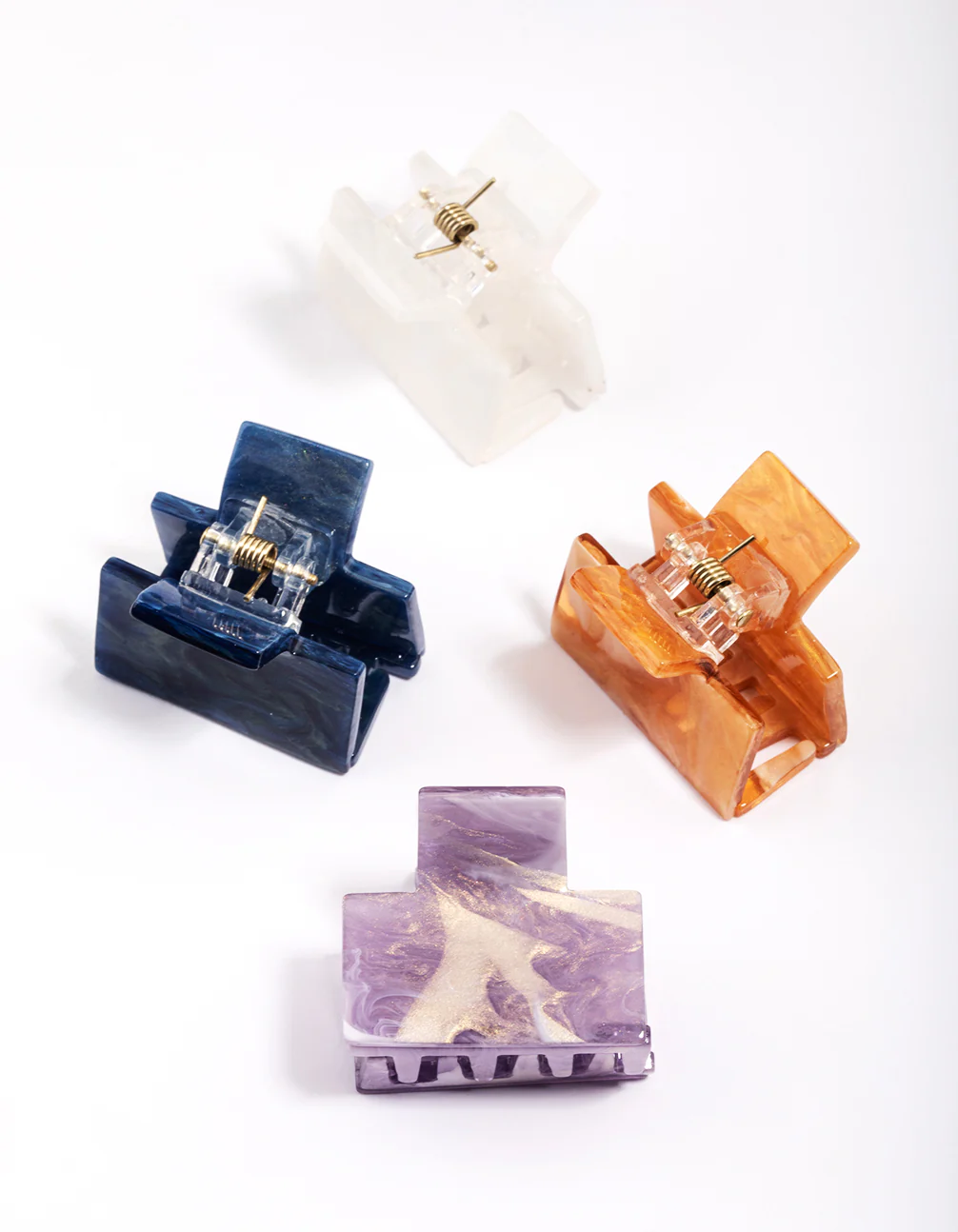 1719-acrylic-mini-rectangle-claw-clip-4-pack-2.webp Acrylic Mini Rectangle Claw Clip 4-Pack