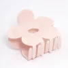 Acrylic Pink Cut Out Flower Claw Clip