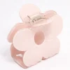 Acrylic Pink Cut Out Flower Claw Clip