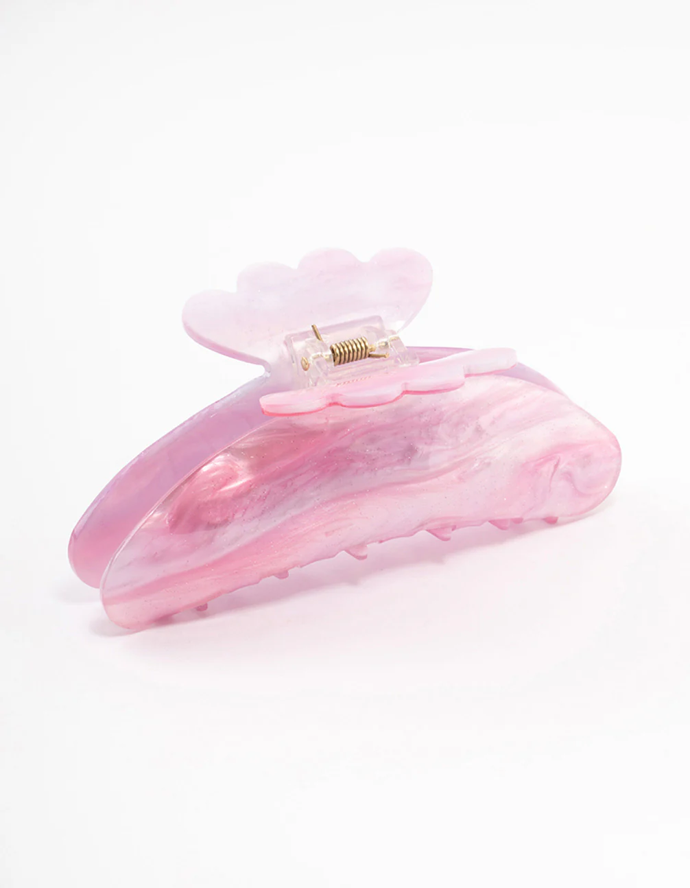1741-acrylic-pink-slick-butterfly-hair-claw-clip-2.webp Acrylic Pink Slick Butterfly Hair Claw Clip